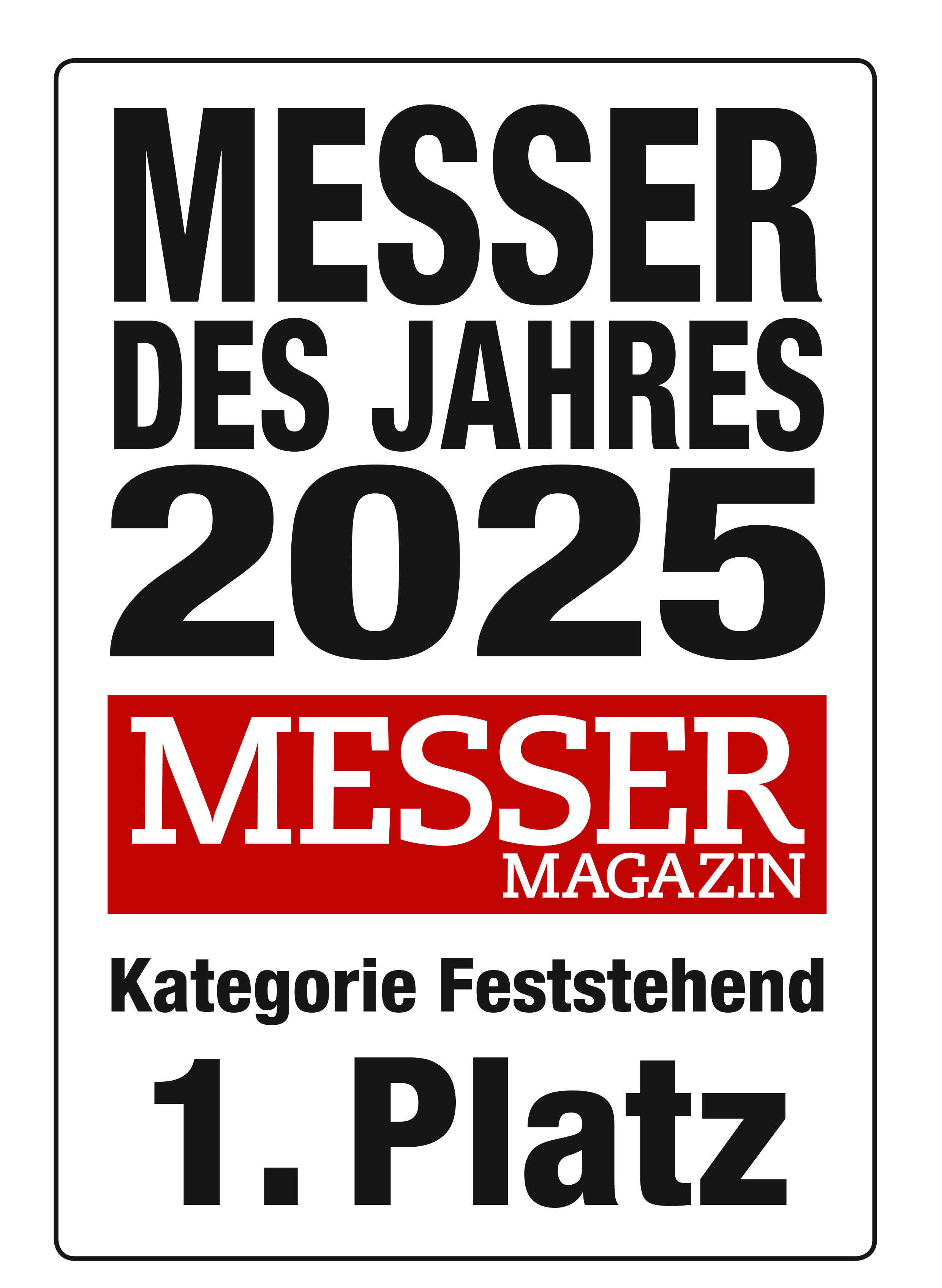 Messer des Jahres 2025 Messer Magazin